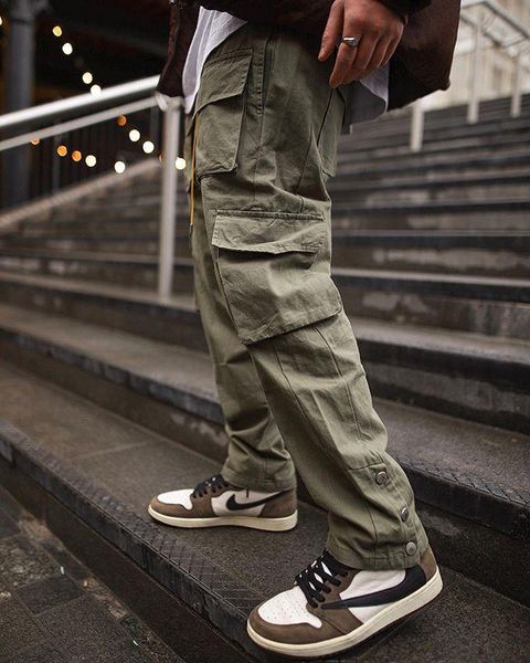 

men's pants 2021 muscle brother trousers autumn and winter sports casual overalls loose large size cross-border, Black