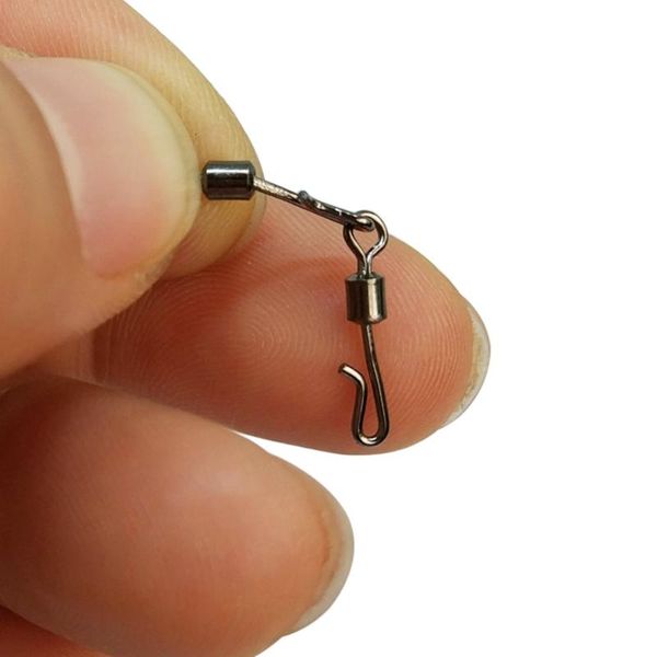 

200/500/1000pcs fishing swivels quick change connector pesca #8 #10 #12 saltwater accessories carp tackle hooks