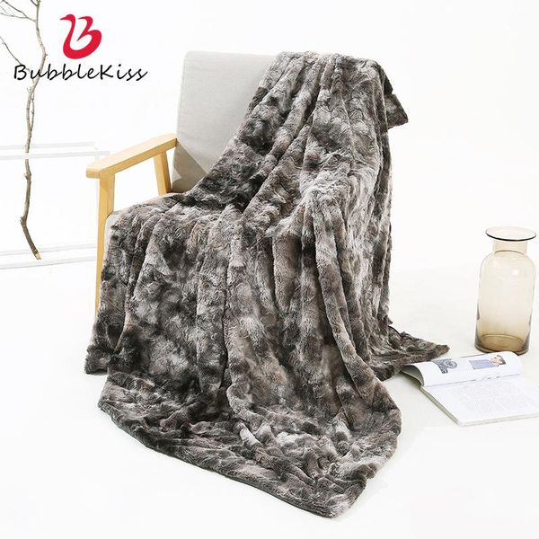 

blankets bubble kiss tie-dyed for beds plush soft skin-friendly bedroom living room sofa office nap portable warm throw blanket