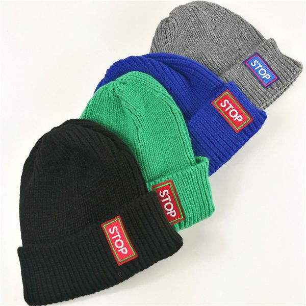 

melon skin men's autumn winter woolen fashion street yuppie cold hip hop hooligan knitted hat, Black;white