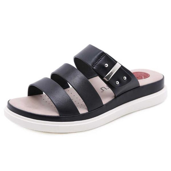 

slippers ladies home shoes fashion summer comfortable platform women casual female beach sandals qq255 210625, Black