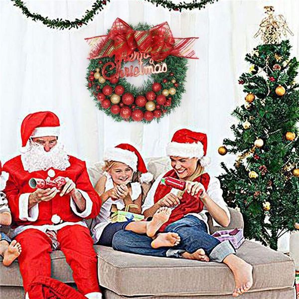 

decorative flowers & wreaths christmas kids gifts wreath window front door decor ornaments bell artificial balls toys .