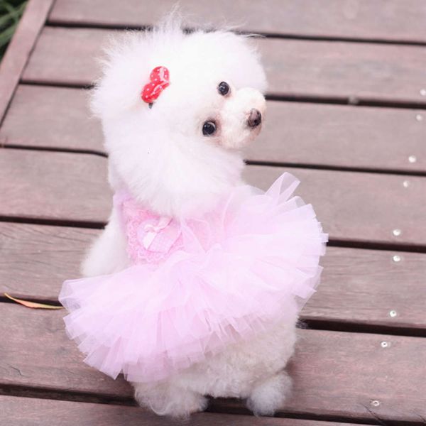 

dog apparel pet rose skirt dog dress love spring summer