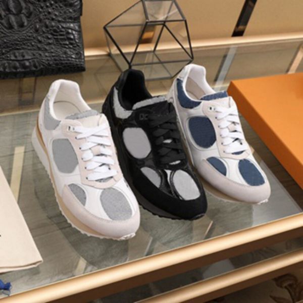 

2021 fashion casual shoes designers spring and falll comfortable men outdoor wholesale chaussures chaussure pour lace-up with box high quali, Black