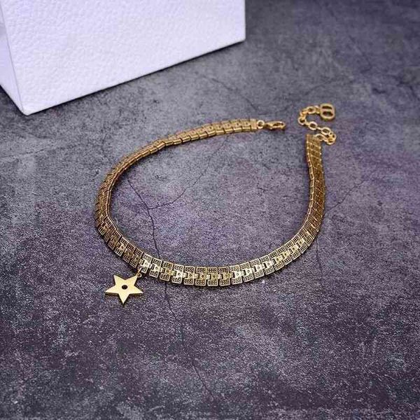 

75% off outlet online 2021 new necklace net red same old fashion star clavicle chain sm5i, Silver