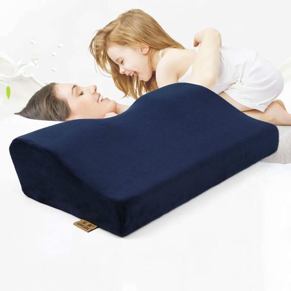 

pillow shaped ergonomic cervical sleeping beding pillows comfortable neck protection butterfly memory foam f0449