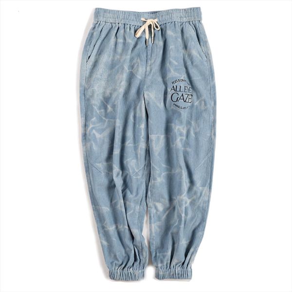 

lacible streetwear tie dye man women pant hip hop color block trousers elastic waist harajuku oversized joggers baggy pants, Black