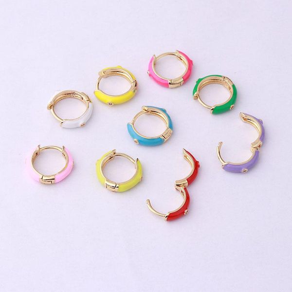 

stud 2021 fashion pierced earrings ear buckles candy color piercing woman jewelry gift party, Golden;silver