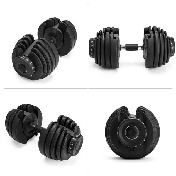 

drop 1pc gym equipment for fitness 40kg home adjustable dumbbell stand 90lbs 1090 dumbbells