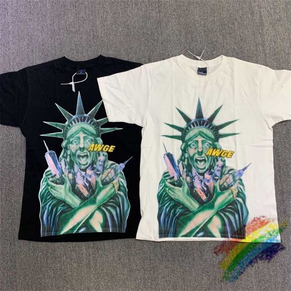 

men's t-shirts t shirts ss awge t shirt men women 1:1 summer style fashion casual tees streetwear t-s i6eh, White;black