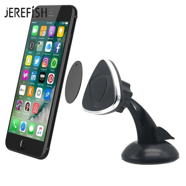 

cell phone mounts & holders jerefish universal magnetic mount car dashboard stand mobile holder sticky windshield kit magnet for 7 xr