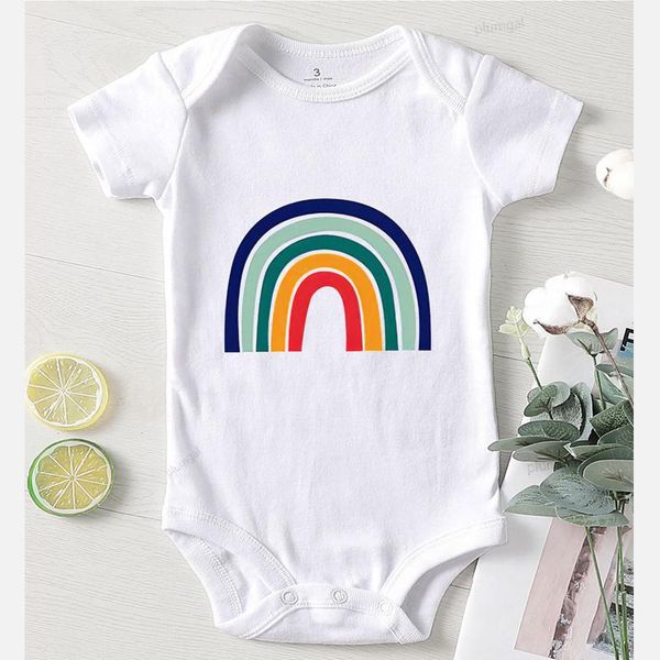 

jumpsuits toddler girl fall clothes baby rompers kids summer for babies boys cotton born items rainbow printed, Blue