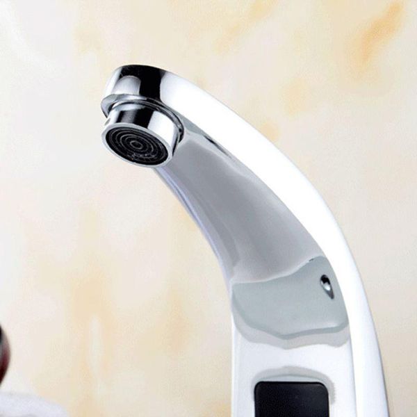 

infrared sensor faucet automatic touchless sink faucets inductive water tap kitchen bathroom deck mounted taps 1 set