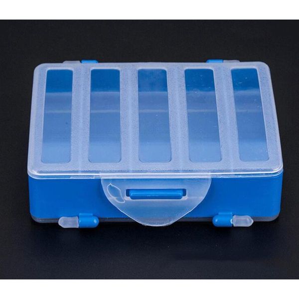 

2pcs fishing tackle boxes double sided visible explosion hook accessories case transparent lid storage box