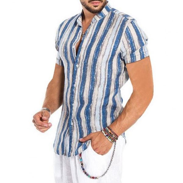 

men's casual shirts summer men shirt floral printed short sleeve turn-down collar buttons hawaiian beachwear travel party, White;black