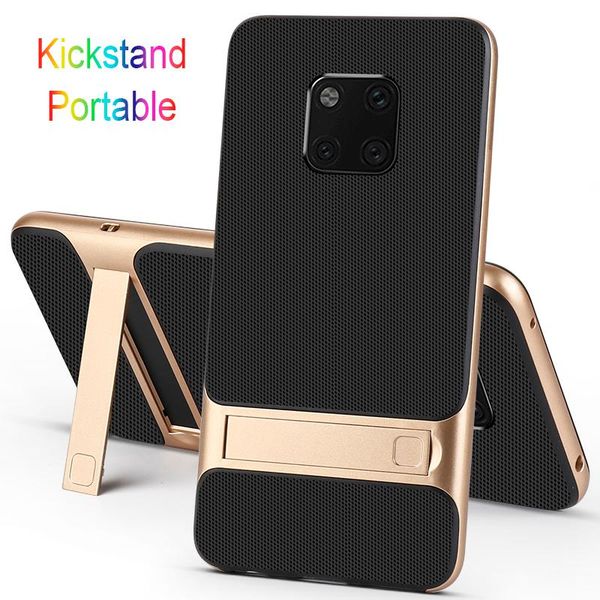 

cell phone pouches shockproof silicone covers for huawei mate 20 pro 20pro lite mobile back cases stand holder luxury bag mate20 20lite armo