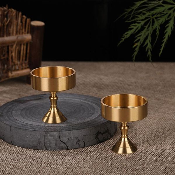

candle holders 2pcs pure copper lamp holder buddhist temples and halls use stick