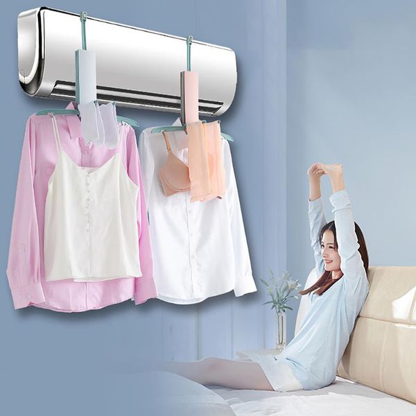 

hangers & racks air condition cloth hanger foldable rack bracket for home