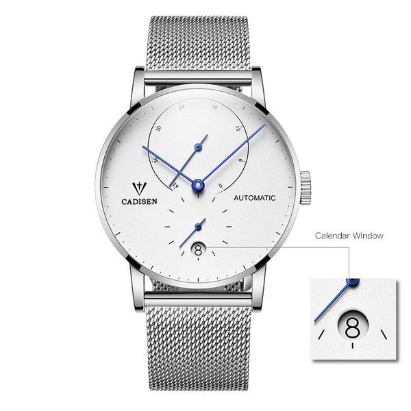 

wristwatches mechanical watch men's waterproof transparent bottom automatic casual luxury relojes para hombre 2021, Slivery;brown