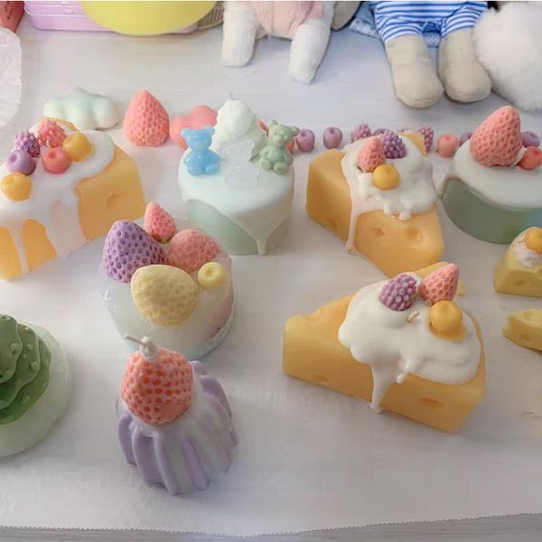 

craft tools 3d cherry silicone mold for candle decoration children diy class soap making accessories