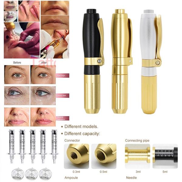 

tattoo needles home use hyaluronic pen hyaluron acid injection high pressure stainless steel atomizer lip filler gun wrinkle remova