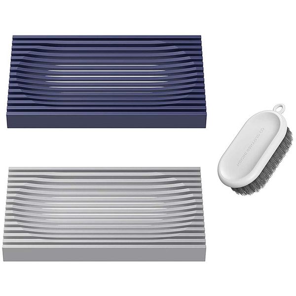

soap dish, shower silicone holder, 2 pieces, can be used for balcony, bathroom, kitchen, bathroom dishes