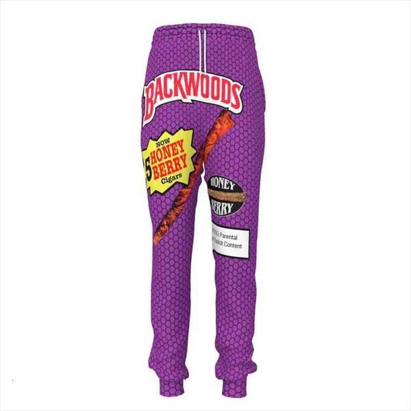 

3d backwoods purple letter joggers women pant fashion jogger elastic waist free, Black