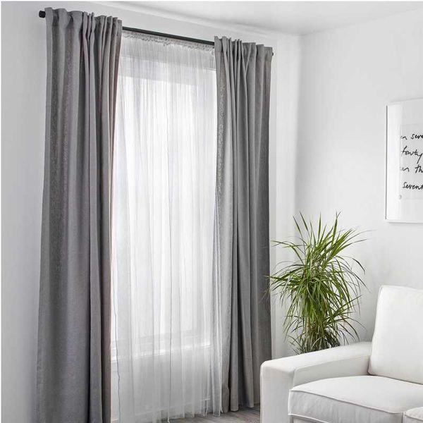 

curtain & drapes net two translucent 2.8x2.5m gauze curtain, transparent for living room, modern bedroom fabric cu