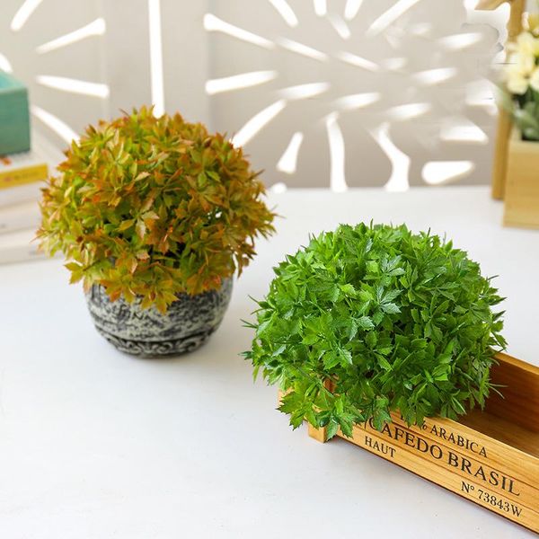 

decorative flowers & wreaths artificial plant plastic flower grass ball miniascape wedding party home table bonsai decor