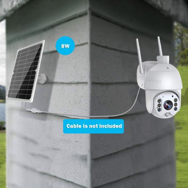 

cameras waterproof 8w solar panel for hismaho battery outdoor camera
