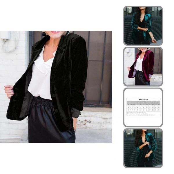 

women's suits & blazers slim outwear warm all match blazer for party office lady, White;black