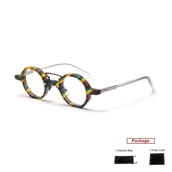 

mimiyou acetate polygon glasses frame women retro men computer eyewear optical myopia eyeglasses brand design oculos fashion sunglasses fram, Black