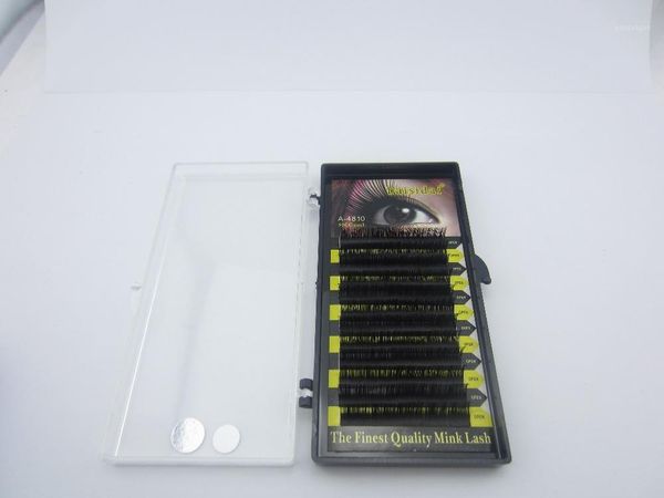 

wholesale10 boxes d curl thickness 0.10mm length mix 8-10-12mm 12 strips false eyelashes eyelash extension1