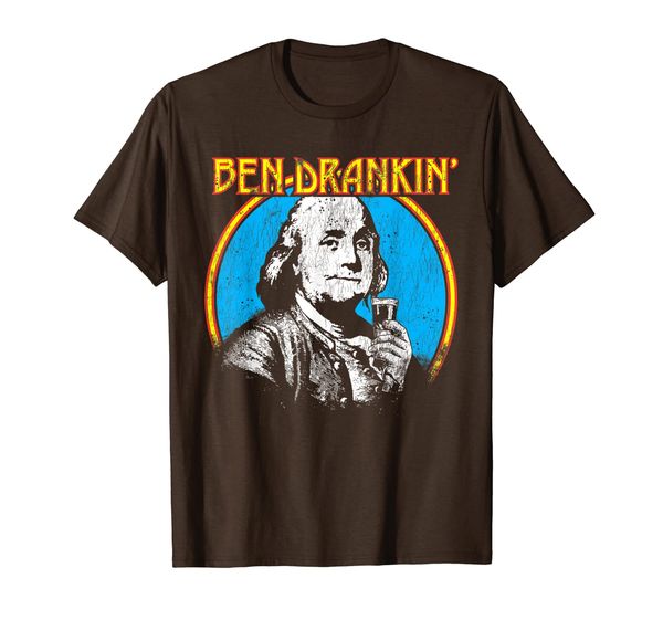 

American President Ben Drankin Drinking Benjamin Franklin T-Shirt, Mainly pictures