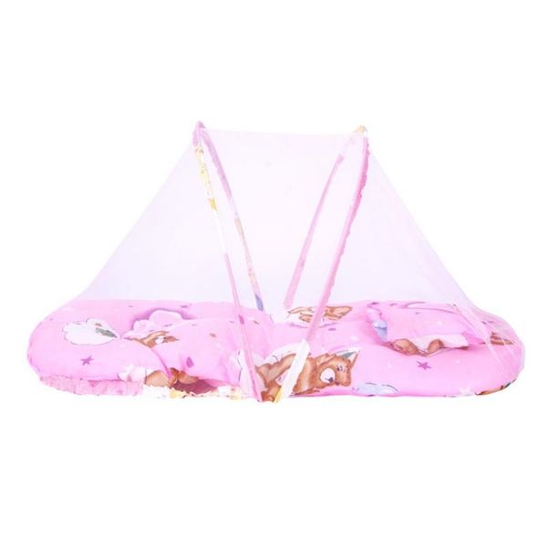

portable folding baby mosquito net insect cradle canopy cushion infant bedding summer accessories mattress crib netting