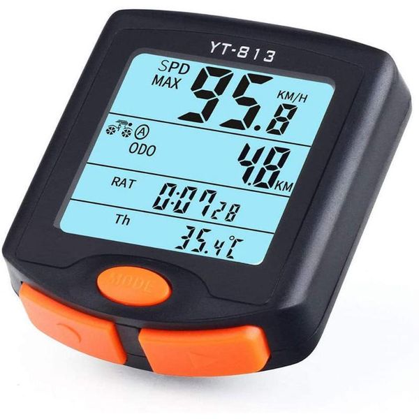 

bike computers yt-813 wired bicycle computer digital speed meter multifunction waterproof sports sensors speedometer