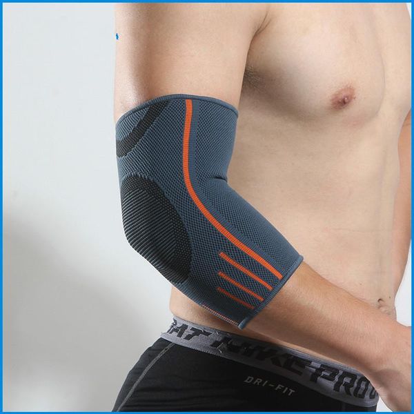 

men's and women's fitness knitted arm protection for outdoor sports, long sweat wicking breathable riding elbow & knee pads, Black;gray