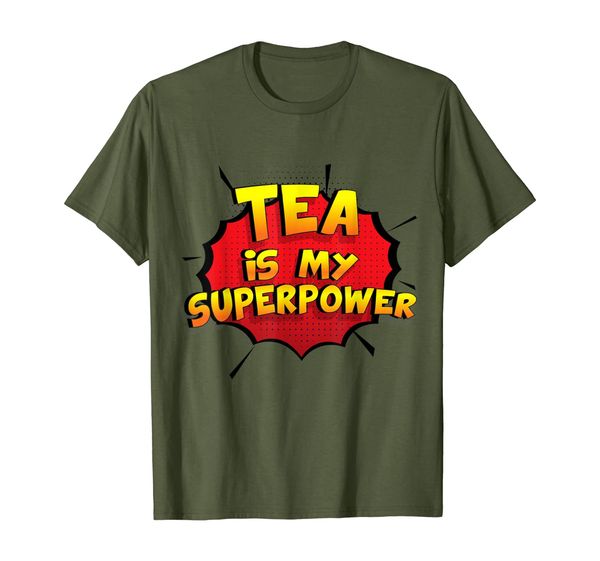 

tea is my superpower t-shirt funny tea shirt, White;black