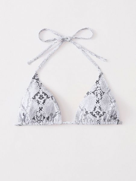 

snakeskin halter bikini a8kp#, White;black