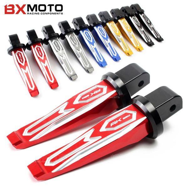 

pedals left & right rear passenger footrest foot pedal rider pegs&bracket for kymco ak550 2021 with logo "ak 550 " motorcycle part