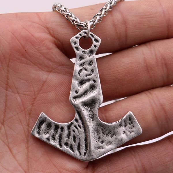 

pendant necklaces norse viking axe gothic accessories mens arrival amulet talisman jewelery 2021, Silver