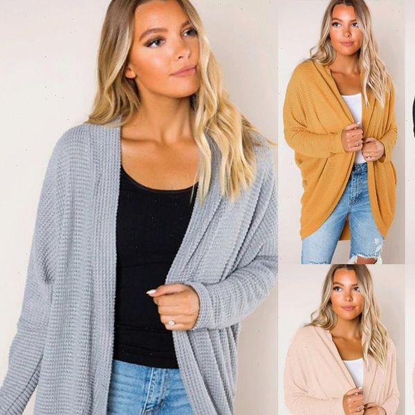 

women sweater long sleeve knitwear open front casual cardigan sweaters outerwear drop high quality, White;black