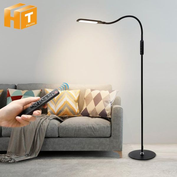 

modern floor lamps adjustable led 110 220v lights dimmable for living room study bedside office with touch switch+remote