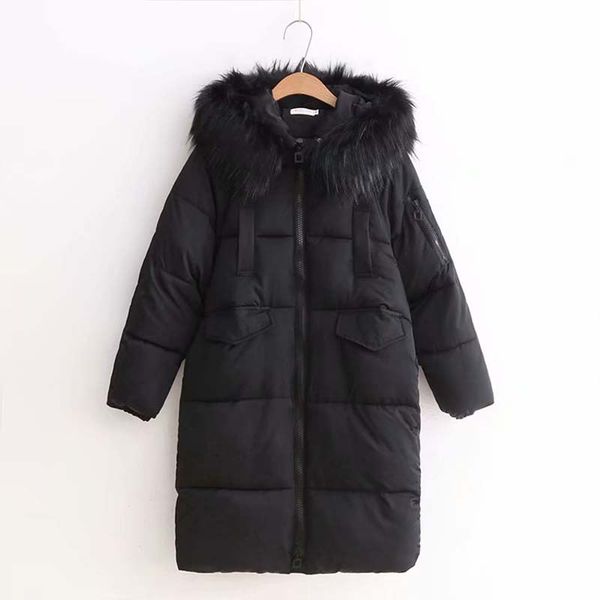 

winter jacket women parka long puffer jacket ladies bubble coat women thick warm down jackets female xxl, Tan;black