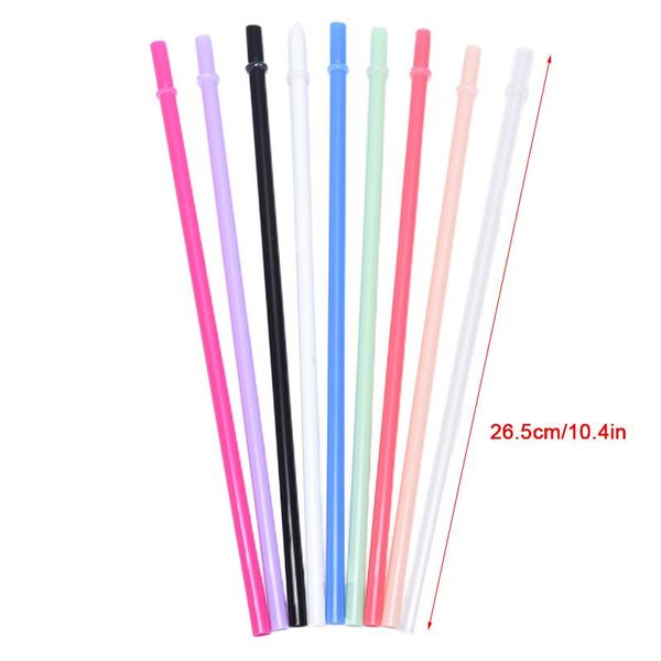 

drinking straws 5pcs 265mm reusable straw colorful plastic for coffee cup mugs