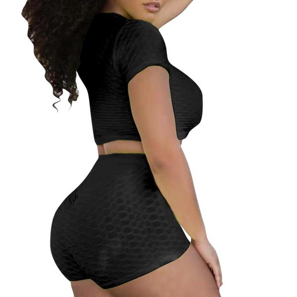 

women's leggings elaship lifting fashion slim exercise fitness running waist tight pants 50n, Black