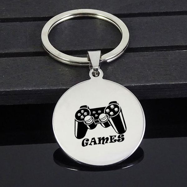 

keychains disc game keychain stainless steel jewelry for lovers drop yp7434, Silver
