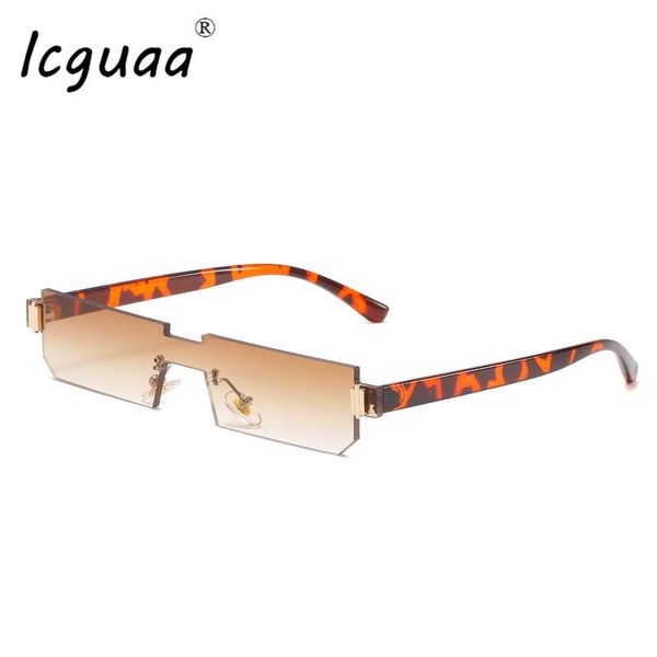 

sunglasses classic one piece personality small rectangle rimless ins funny eye wear glasses gafas de sol mujer, White;black