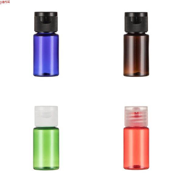 10 ml x 50 kleine Flip-Cap-Flasche, leere Lotion-Shampoo-Kosmetik-Probe-Kunststoffbehälter, Hotel-Körperpflege-Display-Flaschen