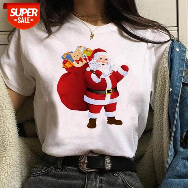 

merry christmas t shirt tree print women's short-sleeved t-shirt #eb4w, White